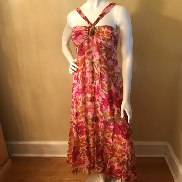 Anne Klein Dresses & Skirts - ANNE KLEIN Pink Floral Maxi Dress